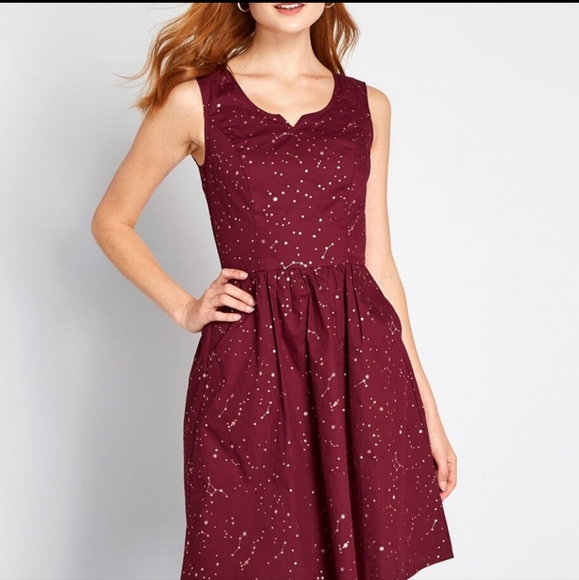 ModCloth Heart and Solar System A-Line Dress - Picture 11 of 11